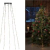Konstsmide Hängende LED Christbaum Lichterkette 180 Bernsteinfarbene LED´s - "Baummantel"