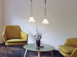 Trio Leuchten Höhenverstellbare Pendelleuchte STANLEY 2-flammig Mit Glasschirmen Weiß B: 55cm -Lamp Geschaft hoehenverstellbare pendelleuchte stanley 2 flammig 4