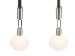 Trio Leuchten Höhenverstellbare Pendelleuchte STANLEY 2-flammig Mit Glasschirmen Weiß B: 55cm -Lamp Geschaft hoehenverstellbare pendelleuchte stanley 2 flammig 5