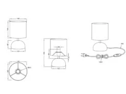 Reality Leuchten Keramik Tischleuchte LUCI Weiß Runder Stofflampenschirm In Weiß Ø14cm 14 Reality Leuchten Keramik Tischleuchte LUCI Weiß Runder Stofflampenschirm In Weiß Ø14cm -Lamp Geschaft keramik tischleuchte luci weiss runder stofflampen 6