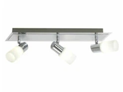 Lamp Geschaft -Lamp Geschaft led balken 3 x 45w osram led silber chrom glas wei 1