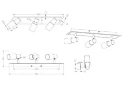 Trio Leuchten LED-Balken, 3 X 4,5W Osram-LED, Silber Chrom, Glas Weiss Gewischt 6 Trio Leuchten LED-Balken, 3 X 4,5W Osram-LED, Silber Chrom, Glas Weiss Gewischt -Lamp Geschaft led balken 3 x 45w osram led silber chrom glas wei 2