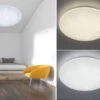 Reality Leuchten LED Deckenleuchte ACHAT Dimmbar Sternenhimmel & Fernbedienung Ø60cm