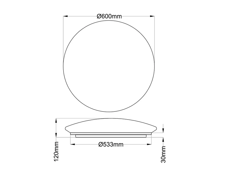 Reality Leuchten LED Deckenleuchte ACHAT Dimmbar Sternenhimmel & Fernbedienung Ø60cm 6 Reality Leuchten LED Deckenleuchte ACHAT Dimmbar Sternenhimmel & Fernbedienung Ø60cm – Bild 6