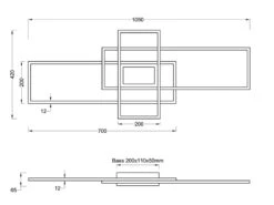 MeineWunschleuchte LED Deckenleuchte CANTA Groß Flach In 3 Stufen Dimmbar, Anthrazit -Lamp Geschaft led deckenleuchte canta gross flach in 3 stufen di 3