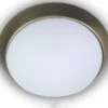 Niermann LED Deckenleuchte / Deckenschale, Opalglas Matt, Dekorring Altmessing, Ø 50cm