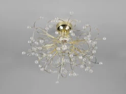 MeineWunschleuchte LED Deckenleuchte Messing Mit Applikationen Im Florentiner Stil - Ø 52cm -Lamp Geschaft led deckenleuchte messing mit applikationen im flo 5