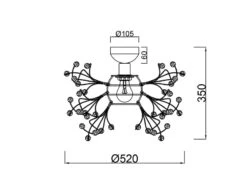 MeineWunschleuchte LED Deckenleuchte Messing Mit Applikationen Im Florentiner Stil - Ø 52cm -Lamp Geschaft led deckenleuchte messing mit applikationen im flo 7