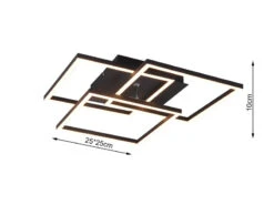 Reality Leuchten LED Deckenleuchte MOBILE Schwarz Dimmbar, Nachtlicht, Lichtfarbe Einstellbar -Lamp Geschaft led deckenleuchte mobile schwarz dimmbar nachtlich 3