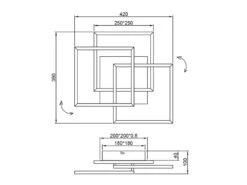 Reality Leuchten LED Deckenleuchte MOBILE Schwarz Dimmbar, Nachtlicht, Lichtfarbe Einstellbar -Lamp Geschaft led deckenleuchte mobile schwarz dimmbar nachtlich 4