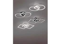 Reality Leuchten LED Deckenleuchte VENIDA Eckig Schwarz, Stufen Dimmer - 57x35cm 14 Reality Leuchten LED Deckenleuchte VENIDA Eckig Schwarz, Stufen Dimmer - 57x35cm -Lamp Geschaft led deckenleuchte venida eckig schwarz stufen dimm 6