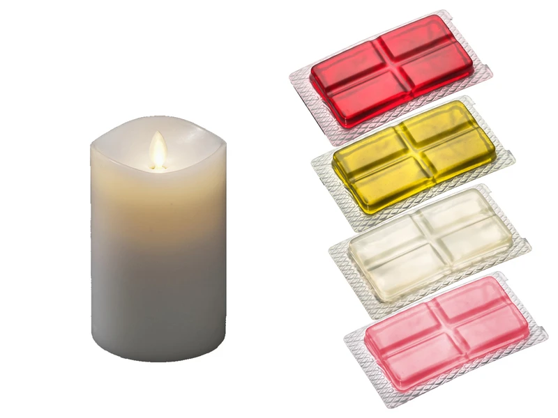 Konstsmide LED Duftkerze Mit 6h Timer, Flackernd, Höhe 13cm, Batteriebetrieb, 4 Düfte 2 Konstsmide LED Duftkerze Mit 6h Timer, Flackernd, Höhe 13cm, Batteriebetrieb, 4 Düfte – Bild 2