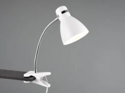 MeineWunschleuchte LED Klemmleuchte Flexibel, Chrom & Metallschirm Weiß, 36cm 7 MeineWunschleuchte LED Klemmleuchte Flexibel, Chrom & Metallschirm Weiß, 36cm -Lamp Geschaft led klemmleuchte flexibel chrom metallschirm weiss 2