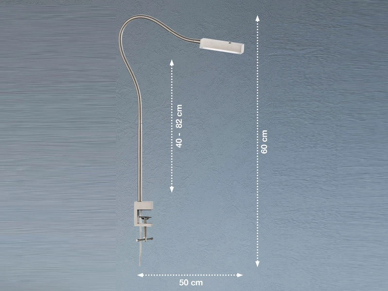 Fischer & Honsel LED Klemmleuchte RAIK Dimmbar, Schwanenhals Leselampe 4 Fischer & Honsel LED Klemmleuchte RAIK Dimmbar, Schwanenhals Leselampe – Bild 4