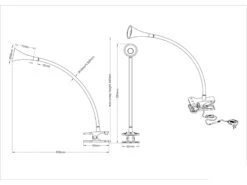 Reality Leuchten LED Klemmleuchten 2er SET 1 Flammig Schwanenhalslampe In Silber/Schwarz -Lamp Geschaft led klemmleuchten 2er set 1 flammig schwanenhalsla 8