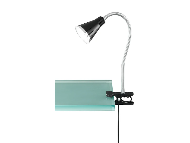 Reality Leuchten LED Klemmleuchten 2er SET 1 Flammige Kunststoff Schwanenhalslampe In Schwarz 3 Reality Leuchten LED Klemmleuchten 2er SET 1 Flammige Kunststoff Schwanenhalslampe In Schwarz – Bild 3