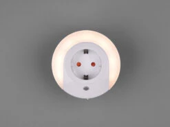 MeineWunschleuchte LED Nachtlichter 2er SET Plug-in Mit Steckdose & Dämmerungssensor - Ø 9cm -Lamp Geschaft led nachtlichter 2er set plug in mit steckdose dae 4