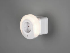 MeineWunschleuchte LED Nachtlichter 2er SET Plug-in Mit Steckdose & Dämmerungssensor - Ø 9cm -Lamp Geschaft led nachtlichter 2er set plug in mit steckdose dae 8