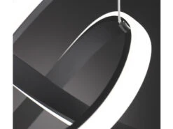 Wofi LED Pendelleuchte INDIGO In Schwarz Geschwungen, Ø 55cm 9 Wofi LED Pendelleuchte INDIGO In Schwarz Geschwungen, Ø 55cm -Lamp Geschaft led pendelleuchte indigo in schwarz geschwungen 55 3