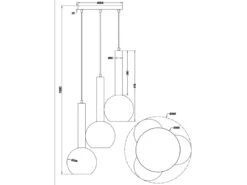 MeineWunschleuchte LED Pendelleuchte Industrial 3 Flammig Rauchglas-Kugeln Ø 45 Cm 11 MeineWunschleuchte LED Pendelleuchte Industrial 3 Flammig Rauchglas-Kugeln Ø 45 Cm -Lamp Geschaft led pendelleuchte industrial 3 flammig rauchglas k 5