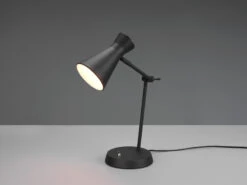 MeineWunschleuchte LED Schreibtischlampe Mit Gelenkarm Metallschirm In Schwarz, Höhe 50cm -Lamp Geschaft led schreibtischlampe mit gelenkarm metallschirm i 2