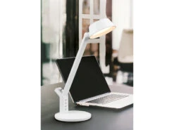 Trio Leuchten LED Schreibtischleuchte AVA Dimmbar, Mit USB Ladefunktion & Tageslicht, 40cm -Lamp Geschaft led schreibtischleuchte ava dimmbar mit usb ladefu 8