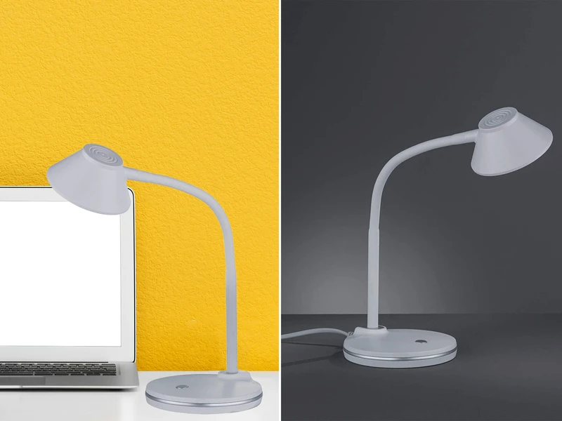 Reality Leuchten LED Schreibtischleuchte BERRY Flexibel, Kunststoff Weiß, 33cm Hoch 1 Reality Leuchten LED Schreibtischleuchte BERRY Flexibel, Kunststoff Weiß, 33cm Hoch