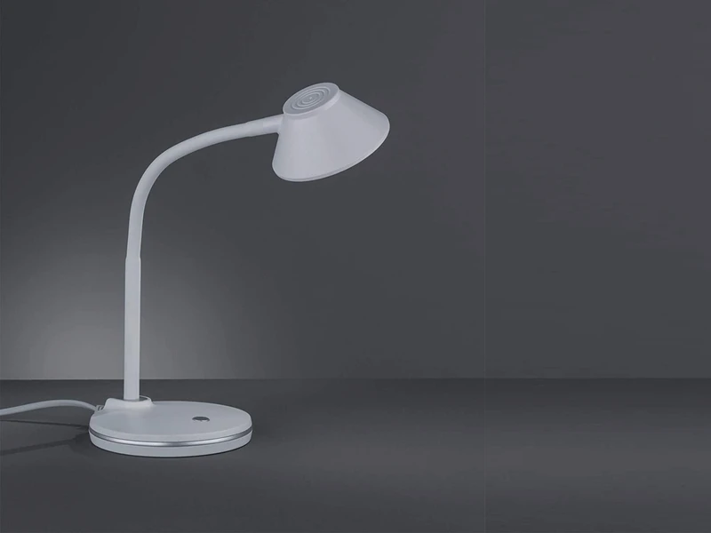 Reality Leuchten LED Schreibtischleuchte BERRY Flexibel, Kunststoff Weiß, 33cm Hoch 3 Reality Leuchten LED Schreibtischleuchte BERRY Flexibel, Kunststoff Weiß, 33cm Hoch – Bild 3