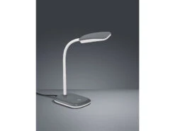 Reality Leuchten LED Schreibtischleuchte BOA In Grau Mit Flex Gelenk & 4-fach Dimmer, 36cm