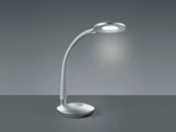 Reality Leuchten LED Schreibtischleuchte COBRA Titan, Flexgelenk & Touch Dimmer, 32cm Hoch -Lamp Geschaft led schreibtischleuchte cobra titan flexgelenk tou 2