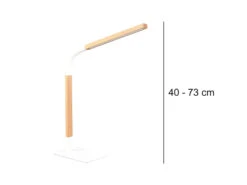 Trio Leuchten LED Schreibtischleuchte NORRIS Weiß Mit Holz, Höhe 42cm 11 Trio Leuchten LED Schreibtischleuchte NORRIS Weiß Mit Holz, Höhe 42cm -Lamp Geschaft led schreibtischleuchte norris weiss mit holz hoeh 3