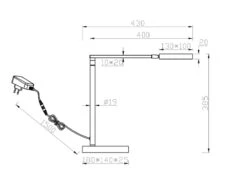 Trio Leuchten LED Schreibtischleuchte PAVIA Schwarz 38cm, Dimmbar & Lichtfarbe Einstellbar -Lamp Geschaft led schreibtischleuchte pavia schwarz 38cm dimmbar 10