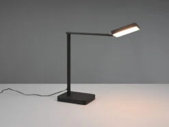 Trio Leuchten LED Schreibtischleuchte PAVIA Schwarz 38cm, Dimmbar & Lichtfarbe Einstellbar