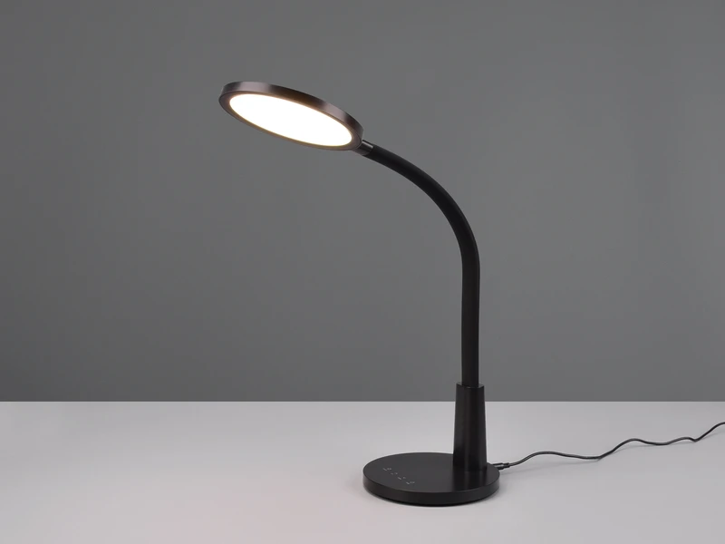 Reality Leuchten LED Schreibtischleuchte SALLY Flexibel TOUCH Dimmer Schwarz 36cm 1 Reality Leuchten LED Schreibtischleuchte SALLY Flexibel TOUCH Dimmer Schwarz 36cm