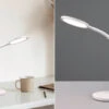 Reality Leuchten LED Schreibtischleuchte SALLY Flexibel TOUCH Dimmer Weiß 36cm