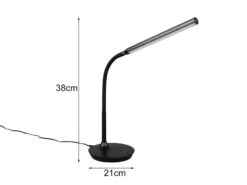 Reality Leuchten LED Schreibtischleuchte TORO Schwarz, Dimmbar & Lichtfarbe Einstellbar, 38cm -Lamp Geschaft led schreibtischleuchte toro schwarz dimmbar licht 2