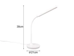 Reality Leuchten LED Schreibtischleuchte TORO Weiß, Dimmbar & Lichtfarbe Einstellbar, 38cm 12 Reality Leuchten LED Schreibtischleuchte TORO Weiß, Dimmbar & Lichtfarbe Einstellbar, 38cm -Lamp Geschaft led schreibtischleuchte toro weiss dimmbar lichtfa 2