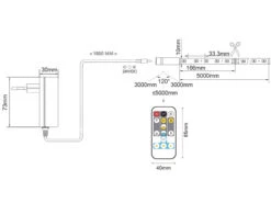 Reality Leuchten LED Streifen CHIP Mit Fernbedienung & Dimmer, Lichtfarbe Einstellbar - 5 Meter -Lamp Geschaft led streifen chip mit fernbedienung dimmer lichtfa 7
