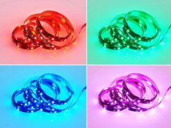 Reality Leuchten LED Streifen GRIP Mit Fernbedienung, RGB Farbwechsel & Dimmer - 3 Meter