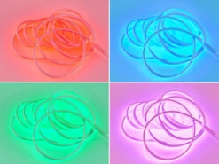 Reality Leuchten LED Streifen NEON Mit Fernbedienung, RGB Farbwechsel & Dimmer - 5 Meter -Lamp Geschaft led streifen neon mit fernbedienung rgb farbwechse 3