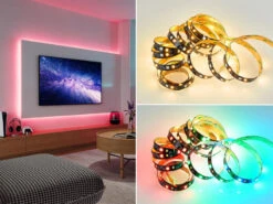 Reality Leuchten LED Streifen RACER Mit Fernbedienung, RGB & Sound Control Funktion - 3 Meter