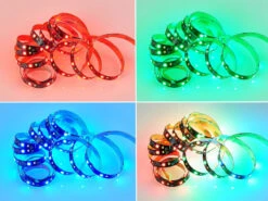 Reality Leuchten LED Streifen RACER Mit Fernbedienung, RGB & Sound Control Funktion - 3 Meter -Lamp Geschaft led streifen racer mit fernbedienung rgb sound con 15