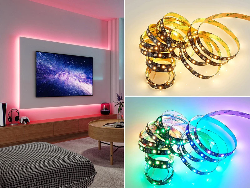 Reality Leuchten LED Streifen RACER Mit Fernbedienung, RGB & Sound Control Funktion - 5 Meter 1 Reality Leuchten LED Streifen RACER Mit Fernbedienung, RGB & Sound Control Funktion - 5 Meter