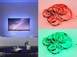 Reality Leuchten LED Streifen SCREEN Mit Fernbedienung, RGB & Sound Control - 300cm