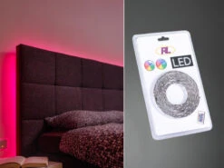 Reality Leuchten LED Stripe Mit Fernbedienung, RGB Farbwechsel & Dimmer - 5 Meter