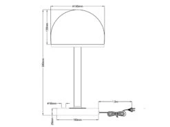 Trio Leuchten LED Tischleuchte 2er Set Schwarz Mit Glas Lampenschirm Dimmbar -Lamp Geschaft led tischleuchte 2er set schwarz mit glas lampensc 6