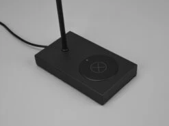 MeineWunschleuchte LED Tischleuchte 51cm, Induktive Ladestation & ON-OFF Touch, Schwarz -Lamp Geschaft led tischleuchte 51cm induktive ladestation on off 6