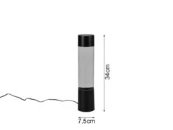 Reality Leuchten LED Tischleuchte GLITTER Mit RGB Farbwechsel, Schwarz 34cm Hoch -Lamp Geschaft led tischleuchte glitter mit rgb farbwechsel schwa 2