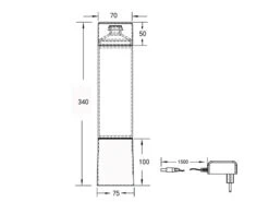 Reality Leuchten LED Tischleuchte GLITTER Mit RGB Farbwechsel, Schwarz 34cm Hoch -Lamp Geschaft led tischleuchte glitter mit rgb farbwechsel schwa 4