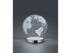 Reality Leuchten LED Tischleuchte GLOBE 3D Optik Chrom Lichtfarbe Einstellbar, Höhe 20cm -Lamp Geschaft led tischleuchte globe 3d optik chrom lichtfarbe e 3